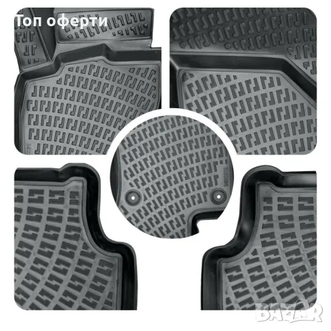 Гумени стелки RizLine съвместими с Renault Scenic III 2009-2016, снимка 5 - Аксесоари и консумативи - 48546266