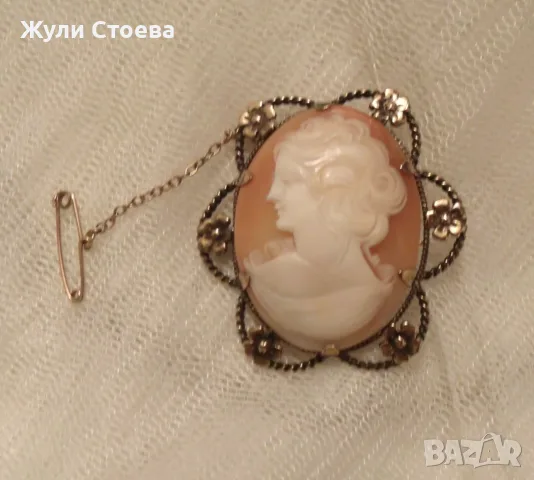 Камея от раковина, снимка 2 - Други - 56238116