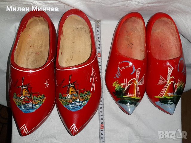 Холандски дървени обувки,  сабо - 2 чифта за 90 лева , снимка 1 - Антикварни и старинни предмети - 39808307