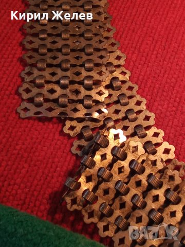 ЧАСТ от СТАРИННА ОГЪРЛИЦА БРОНЗ МАЙСТОРСКА ПЛЕТКА РЕТРО БИЖУ 9897, снимка 2 - Антикварни и старинни предмети - 30652649