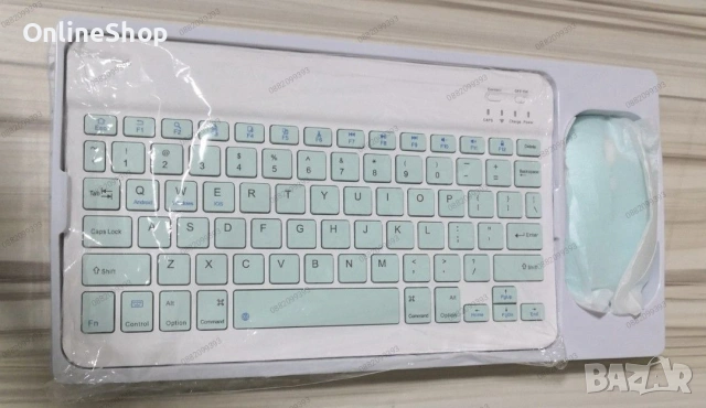 ПРОМО!!! Комплект Bluetooth безшумна клавиатура и мишка – ултратънки, снимка 18 - Клавиатури и мишки - 54082839