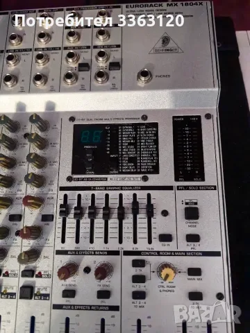 Behringer mx 1804 , снимка 3 - Ресийвъри, усилватели, смесителни пултове - 56231475