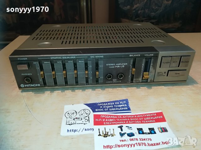hitachi mini stereo ampli-220v/12v-8ohm, снимка 2 - Ресийвъри, усилватели, смесителни пултове - 29992030