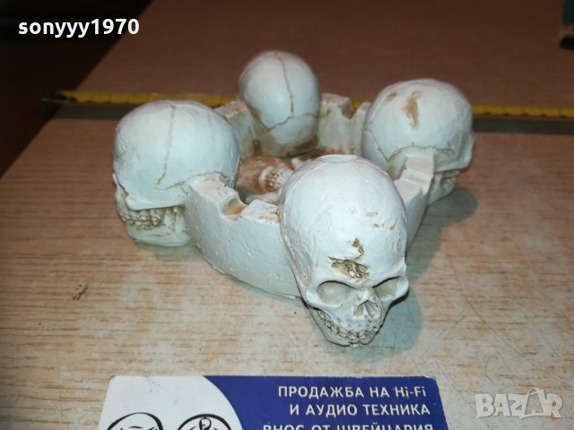пепелник с 4 черепа 2810201223, снимка 15 - Колекции - 30584819