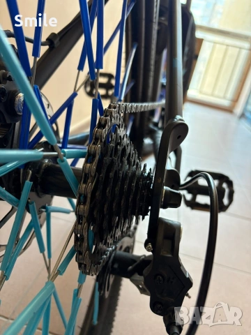 Велосипед Rockrider st120 black blue, снимка 5 - Велосипеди - 54127032