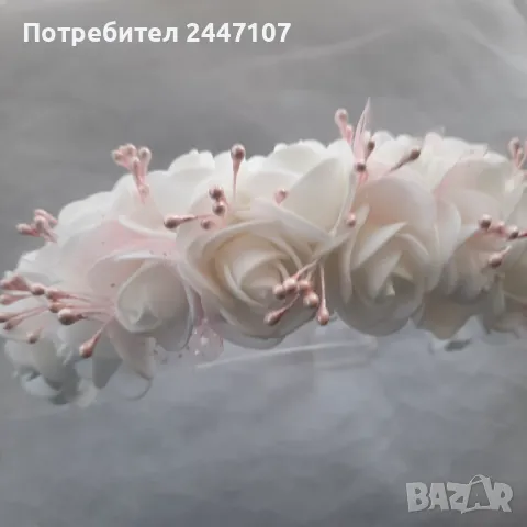 Диадема, снимка 2 - Сватбени аксесоари - 49115022