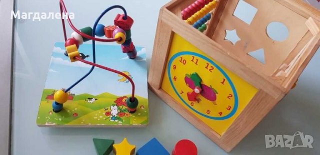 Детски дървен куб, снимка 3 - Образователни игри - 29756582