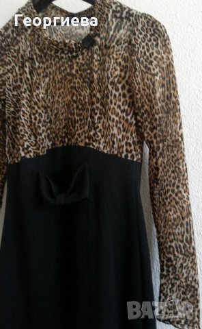 Красива рокля с леопардов принт, снимка 1