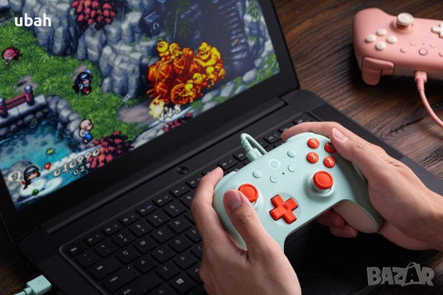 Контролер 8BitDo - Ultimate 2C, Hall-Effect, Mint (PC & Android), снимка 9 - Джойстици и геймпадове - 52507281