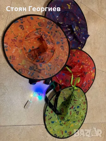 4 броя светещи шапки за Хелоуин , снимка 1