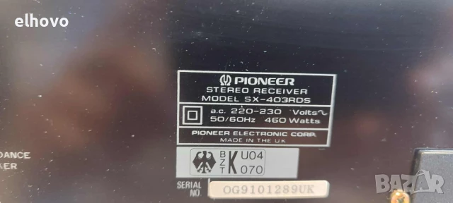 Ресивър Pioneer SX-403RDS, снимка 10 - Ресийвъри, усилватели, смесителни пултове - 50905341