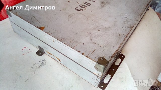 Дървен сандък от военна техника с метален обков СССР, снимка 3 - Антикварни и старинни предмети - 36886320