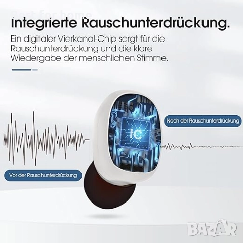 Слухов апарат Britzgo, до 40 часа живот на батерията, с преносима чанта за зареждане, снимка 5 - Други - 52773208