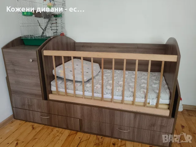 бебекко/детско легло с нов матрак , снимка 3 - Бебешки легла и матраци - 56072181