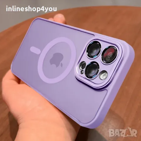 Матов MAGSAFE Кейс за Apple iPhone 16 Pro Max със защита на камерите, снимка 7 - Калъфи, кейсове - 47263120