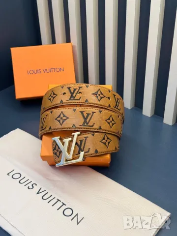 колани от естествена кожа в кутия louis vuitton 4см, снимка 11 - Колани - 50416727