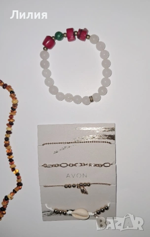 Гривни, обици, брошка, снимка 2 - Бижутерийни комплекти - 53140932