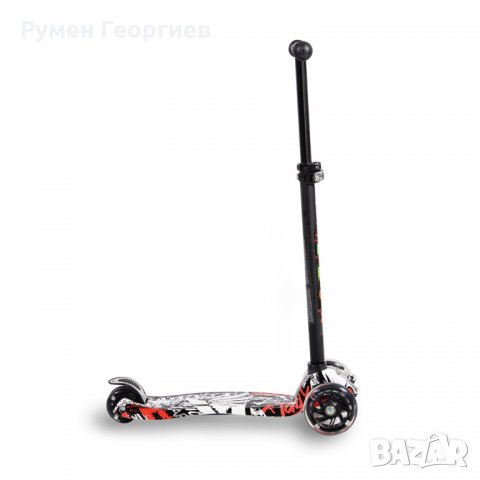 Детска алуминиева тротинетка Rapture черен, снимка 3 - Скутери и тротинетки - 34980245