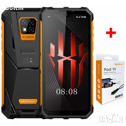 МОБИЛЕН ТЕЛЕФОН ULEFONE ARMOR 8 IP68/ IP69K + TV ТУНЕР, снимка 1 - Телефони с две сим карти - 30197304