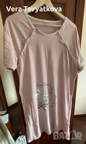 Нощници за кърмене, снимка 3 - Дрехи за бременни - 51842026