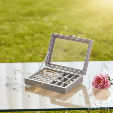 Кутия за съхранение на бижута – 24 места за перфектен ред, снимка 2 - Други стоки за дома - 51852325
