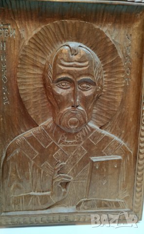 Икона свети Николай, снимка 7 - Икони - 29676715