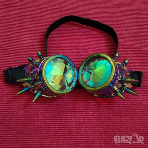 Калейдоскопични, рейф очила, стиимпънк. , снимка 5 - Слънчеви и диоптрични очила - 52456140