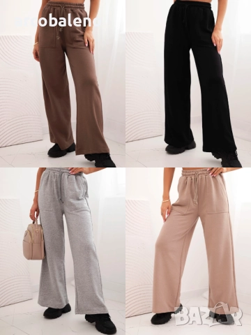 Дамски памучен карго панталон с джобове, 4цвята 