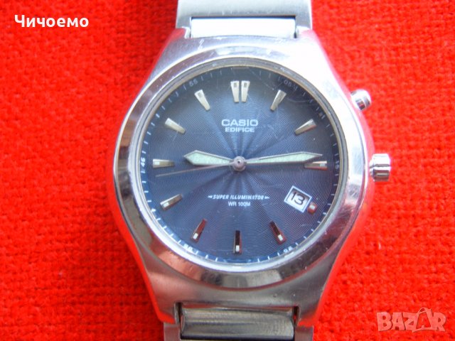 Casio Edifice Super Illuminator WR100m ръчен часовник, снимка 1 - Мъжки - 38321058