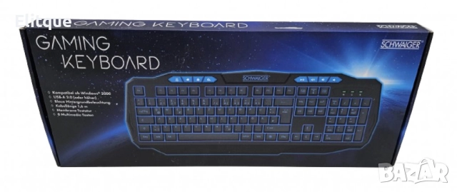 Гейминг клавиатура със синя подстветка GT200, снимка 5 - Друга електроника - 52713984