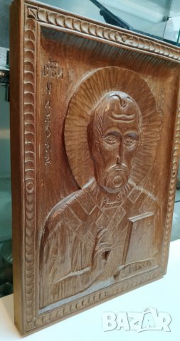 Икона свети Николай, снимка 4 - Икони - 29676715