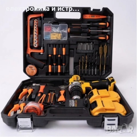 Ударен Винтоверт Крафтроял + 111 ЧАСТИ инструменти 36V бормашина 8 Ah , снимка 2 - Други инструменти - 53163262