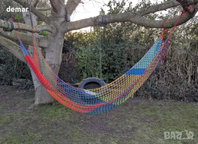 BERADNET Детска мрежа за катерене, Двупластова мрежа, черна, 1 х 3 метра, снимка 7 - Други стоки за дома - 49711164