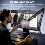 Нов Aokeo AK-60s кондензаторен USB микрофон с рамо Pop Filter за PC кодкаст YouTube Discord, снимка 5