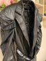 Ново кожено черно сако блейзер буфан ръкав Caramella Fashion , снимка 6
