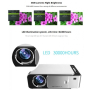 Видеопроектор Bigshot, T6, LED видео проектор, TFT LCD, Сребрист, снимка 6