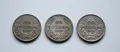 Лот от три броя сребърни монети от 20 лева 1930 година - дефектни, снимка 1