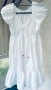 Бяла рокля-туника индийски памук, снимка 1