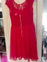 Продавам червена рокля, разме., снимка 1