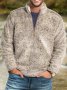 Ежедневни свободни едноцветни мъжки пуловери с яка, 2цвята - 023, снимка 2