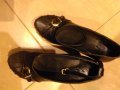 Черни есенни обувки на платформа от естествена кожа с каишка - български!, снимка 4