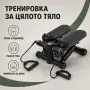 ️ Хидравличен степер с ластици и LCD брояч, черен, снимка 2