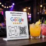 Табела (бяла) Google Review с NFC Tag и QR code BG, снимка 2