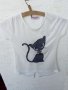 Блузка с котка №128, снимка 1 - Детски Блузи и туники - 33818218