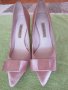  Сатенени розови дамски обувки ZARA номер 41, снимка 1 - Дамски обувки на ток - 33791683