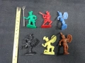 ЛОТ ОТ 6 СТАРИ РЕТРО СОЦ ПЛАСТМАСОВИ ИГРАЧКИ ФИГУРКИ ГЛАДИАТОРИ , снимка 3