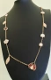 Колие от розово злато - Van Cleef & Arpels VCA Perlée couleurs pendant, снимка 2