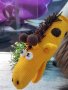 Плетена играчка Жираф. жираф на ръка, снимка 5