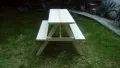 Детска Градинска маса с пейки-100х100х68см., снимка 4