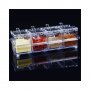 Прозрачни органайзери за подправки за кухня 4 броя с лъжички, снимка 1 - Други - 40039473